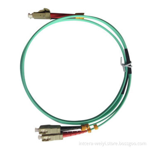 1M 2.0mm LC/PC-SC/PC OM3/150 DX LSZH Aqua